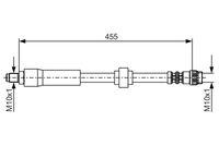BOSCH 1 987 476 701 - Tubo flexible de frenos