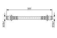 BOSCH 1 987 476 552 - Tubo flexible de frenos