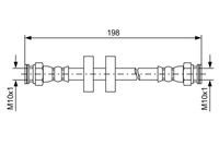 BOSCH 1987481581 - Tubo flexible de frenos