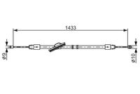 BOSCH 1987477898 - Cable de accionamiento, freno de estacionamiento