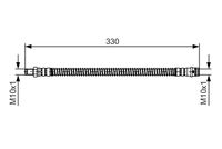 BOSCH 1 987 481 394 - Tubo flexible de frenos