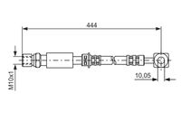 BOSCH 1987476975 - Tubo flexible de frenos
