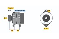 BOSCH 0124425009 - Alternador