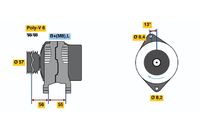 BOSCH 0986041100 - Alternador