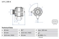 BOSCH 0986083410 - Alternador