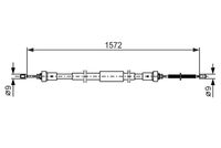BOSCH 1987482384 - Cable de accionamiento, freno de estacionamiento