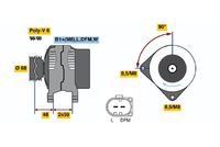BOSCH 0986041900 - Alternador