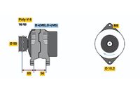 BOSCH 0986040430 - Alternador