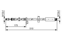 BOSCH 1 987 481 453 - Tubo flexible de frenos