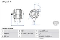 BOSCH 0 986 049 181 - Alternador
