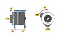 BOSCH 0986044751 - Alternador