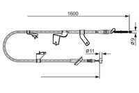 BOSCH 1987482428 - Cable de accionamiento, freno de estacionamiento