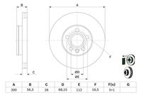 BOSCH 0 986 479 037 - Disco de freno
