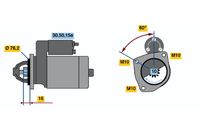 BOSCH 0986010390 - Motor de arranque