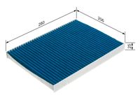 BOSCH 0 986 628 563 - Filtro, aire habitáculo