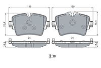 BOSCH 0 986 494 940 - Juego de pastillas de freno