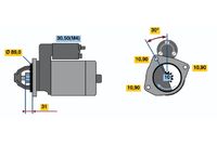 BOSCH 0001231008 - Motor de arranque