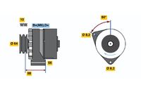 BOSCH 0986032930 - Alternador