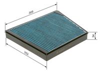 BOSCH 0986628549 - Filtro, aire habitáculo - FILTRO+