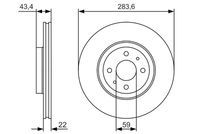 BOSCH 0986479S01 - Disco de freno