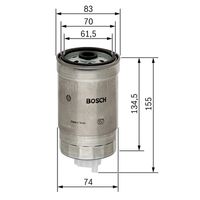 BOSCH 1457434105 - Filtro combustible