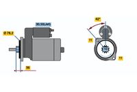 BOSCH 0986016310 - Motor de arranque
