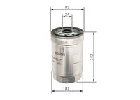BOSCH 1457434337 - Filtro combustible