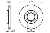 BOSCH 0 986 478 844 - Disco de freno