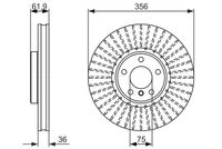 BOSCH 0986479349 - Disco de freno
