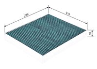 BOSCH 0986628504 - Filtro, aire habitáculo - FILTRO+