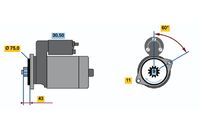 BOSCH 0986019071 - Motor de arranque