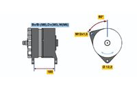BOSCH 0986034610 - Alternador