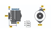 BOSCH 0986034190 - Alternador