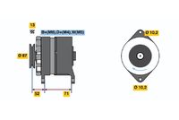 BOSCH 0120468094 - Alternador