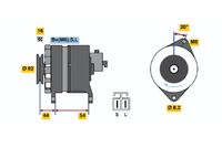 BOSCH 0986042241 - Alternador