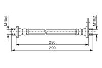 BOSCH 1987481441 - Tubo flexible de frenos