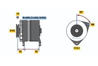 BOSCH 0986036041 - Alternador