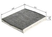 BOSCH 1987435515 - Filtro, aire habitáculo