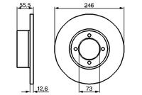 BOSCH 0986478082 - Disco de freno
