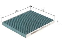 BOSCH 0986628541 - Filtro, aire habitáculo - FILTRO+