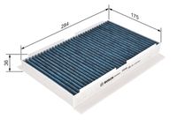 BOSCH 0986628501 - Filtro, aire habitáculo - FILTRO+