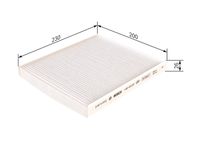 BOSCH 1987432251 - Filtro, aire habitáculo