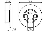 BOSCH 0986478319 - Disco de freno