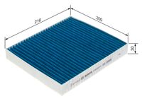 BOSCH 0 986 628 574 - Filtro, aire habitáculo