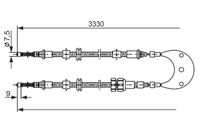 BOSCH 1987477230 - Cable de accionamiento, freno de estacionamiento