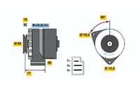 BOSCH 0986034620 - Alternador