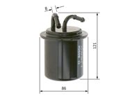 BOSCH 0 986 450 114 - Filtro combustible