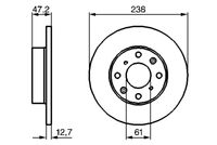 BOSCH 0 986 479 240 - Disco de freno
