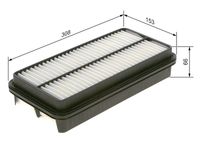 BOSCH F 026 400 315 - Filtro de aire