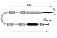 BOSCH 1987482594 - Cable de accionamiento, freno de estacionamiento